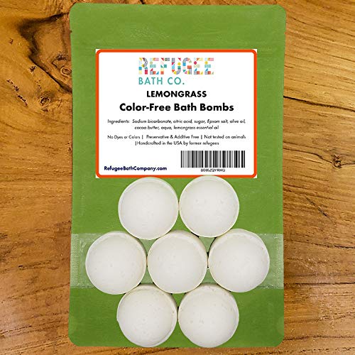 Color-Free Bath Bombs 7 Pack | 2.5 oz. Each | Cocoa Butter and Plant-Based Ingredients with No Dyes of Any Kind | Support Refugee Employment in USA…