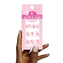 Olive & June Classic Super Stick Mani Summer Press On Nails | No Glue Needed | 32 Tab Nails 16 Sizes | Non-Toxic Tabs Easy On-Off Non-Damaging | 7-Day Beauty & Personal Care Olive & June