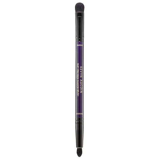 Kevyn Aucoin Duet Precision Shadow Brush: Dual-ended to fine tune your eye makeup & create effortless smoky eyes. Innovative small, round, dome-tipped