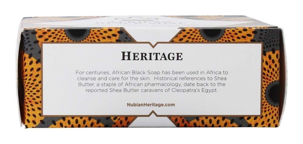 Nubian African Black Soap Bar, 5 Ounce (Pack of 5)