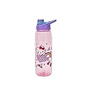 Sanrio Hello Kitty Rainbow Treats and Stars 28-Ounce Water Bottle with Lid | BPA-Free Plastic Sports Jug With Leakproof Screw-Top Lid | Hydration
