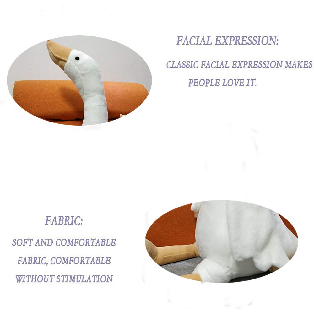 CHELEI2019 15.7" Swan Stuffed Animal,Goose Plush White Stuffed Animal Toy Gifts for Kids