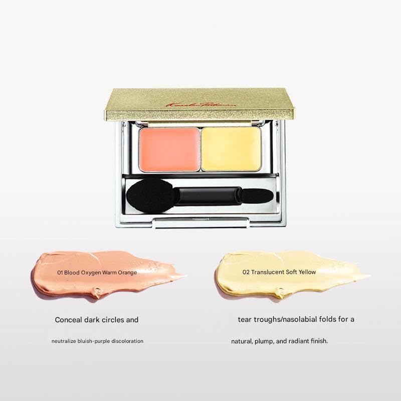 1 PC Kesalan Patharan Eye Concealer, 2 Colors Under Eye Concealer Cream, 1.4g