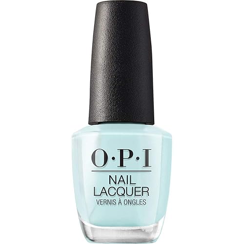 OPI Nail Lacquer Gelato on My Mind | Opaque Bright Blue Crème Chip Resistant Nail Polish | Vegan, Fast Drying, Streak Free