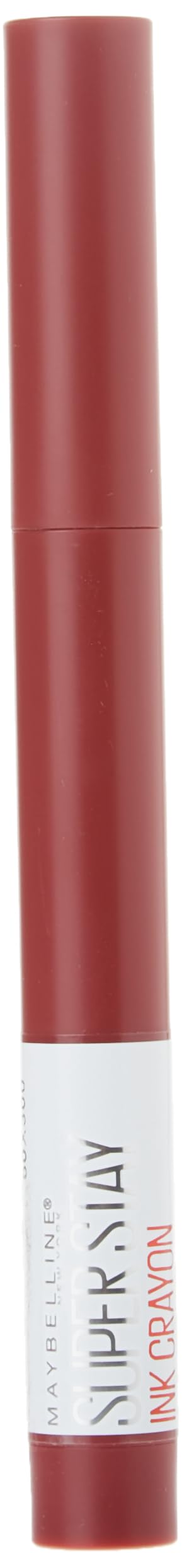 Maybelline Super Stay Ink Crayon Lipstick Makeup, Precision Tip Matte Lip Crayon with Built-in Sharpener, Longwear Up To 8Hrs, Make It Happen, Berry