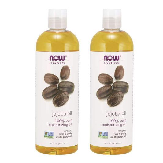 NOW Solutions, Jojoba Oil, 100% Pure Moisturizing, Multi-Purpose Oil for Face, Hair and Body, 16-Ounce (Pack of 2) Beauty & Personal Care NOW Foods