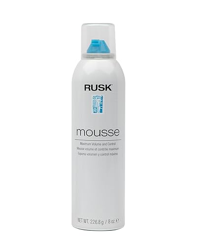 RUSK Designer Collection Mousse Maximum Volume and Control, Firm-Holding Styling Mousse, 8.8 oz