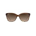 Maui Jim Women's Starfish Polarized Fashion Sunglasses, Translucent Chocolate w/Tort/HCL® Bronze, Medium