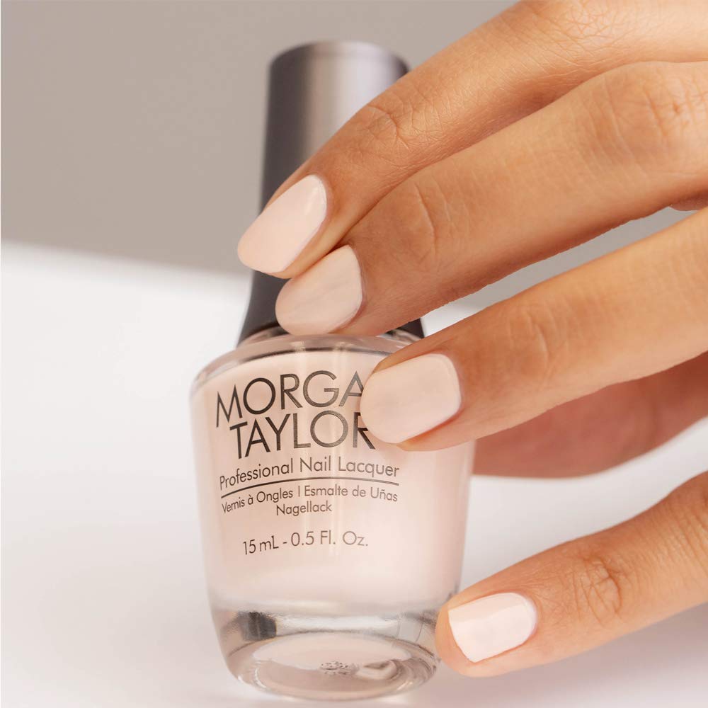 Morgan Taylor Nail Lacquer (Curls & Pearls) Light Pink Professional Lacquer, Vibrant, Chip-Resistant, Fast-Drying, Long-Lasting, High-Shine, Perfect Beauty & Personal Care Morgan Taylor