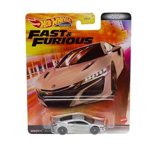 HOT WHEELS Retro Entertainment Collection,17 Acura NSX, TV, & Video Games, Iconic Replicas for Play or Display, Gift for Collectors