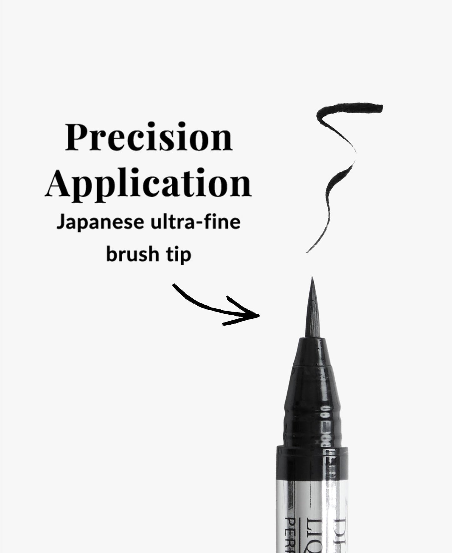 DHC Liquid Eyeliner EX, Water-Resistant, Fine Tip, All Day Wear, Black, 0.01 fl. oz.