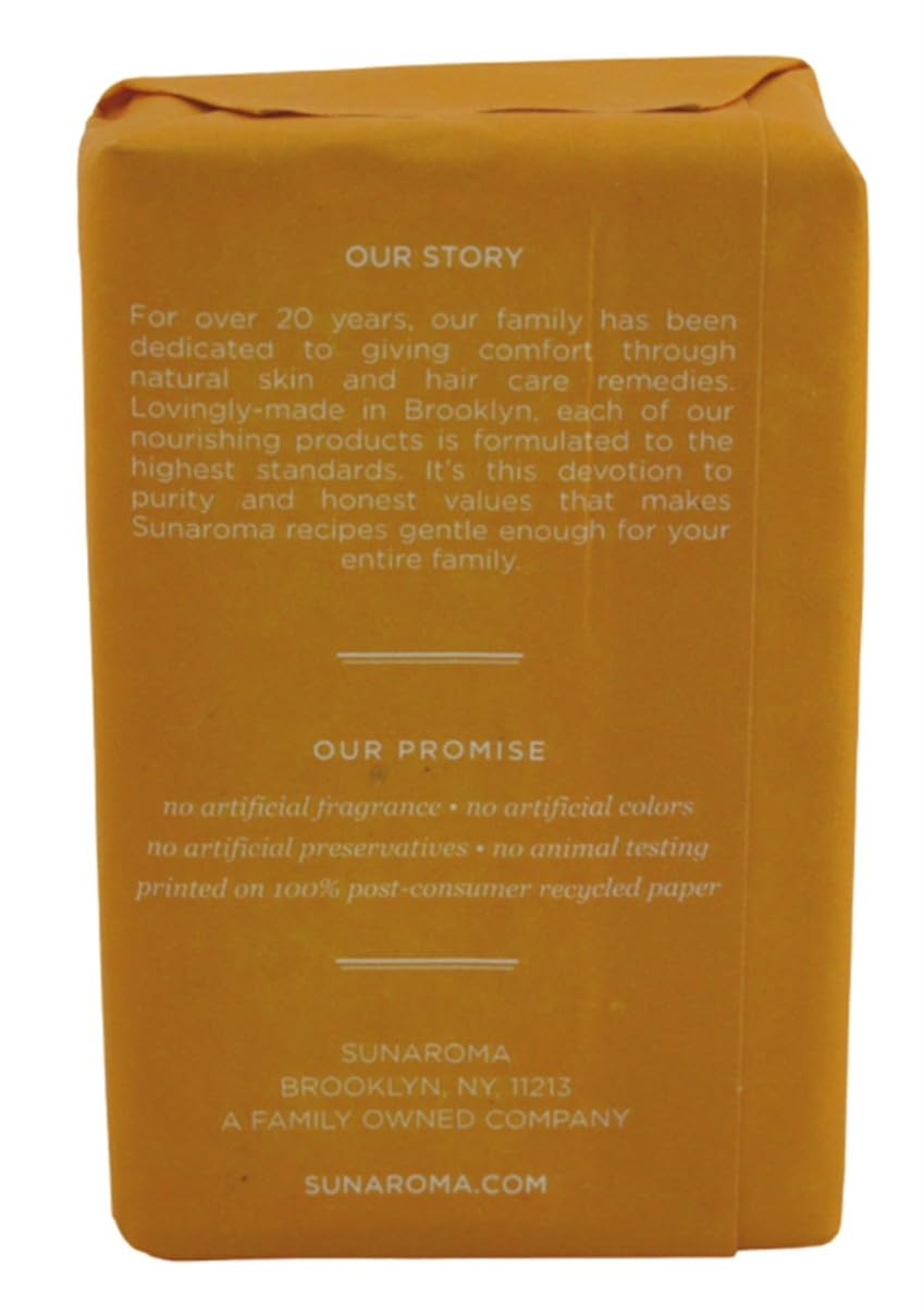 Sunaroma Soap Bar Shea Butter 8 Ounce (Pack of 3)