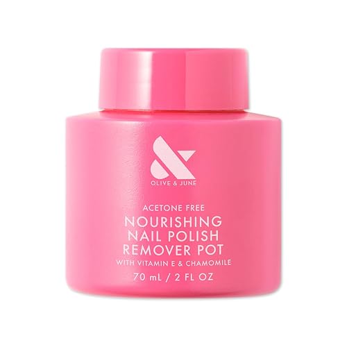 Olive & June Nourishing Remover Pot | Non Acetone | No-Mess Nail Polish Removal For Hands & Feet | Vitamin E & Chamomile | Acetone - Free Super Fast Beauty & Personal Care Olive & June