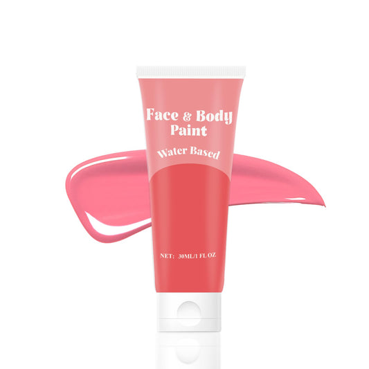 Pink Face Body Paint,Water Based Face Painting for Art Theater Halloween Party Cosplay,Sugar Skull Makeup, Clown, Costume, SFX Special Effect