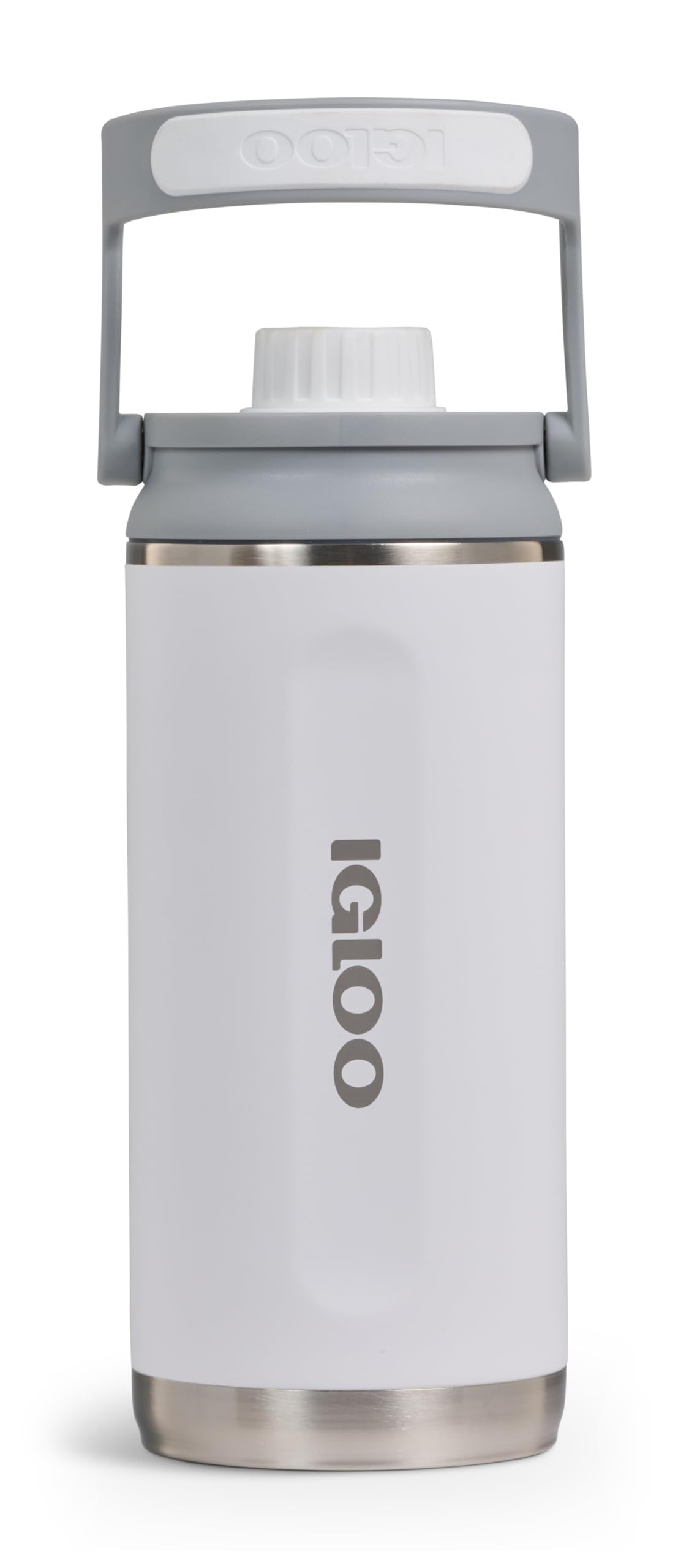 IGLOO Chug 36 Insulated Water Bottle, Stainless Steel Bottle, White, 1 Litre, Keeps Cold for up to 48 Hours