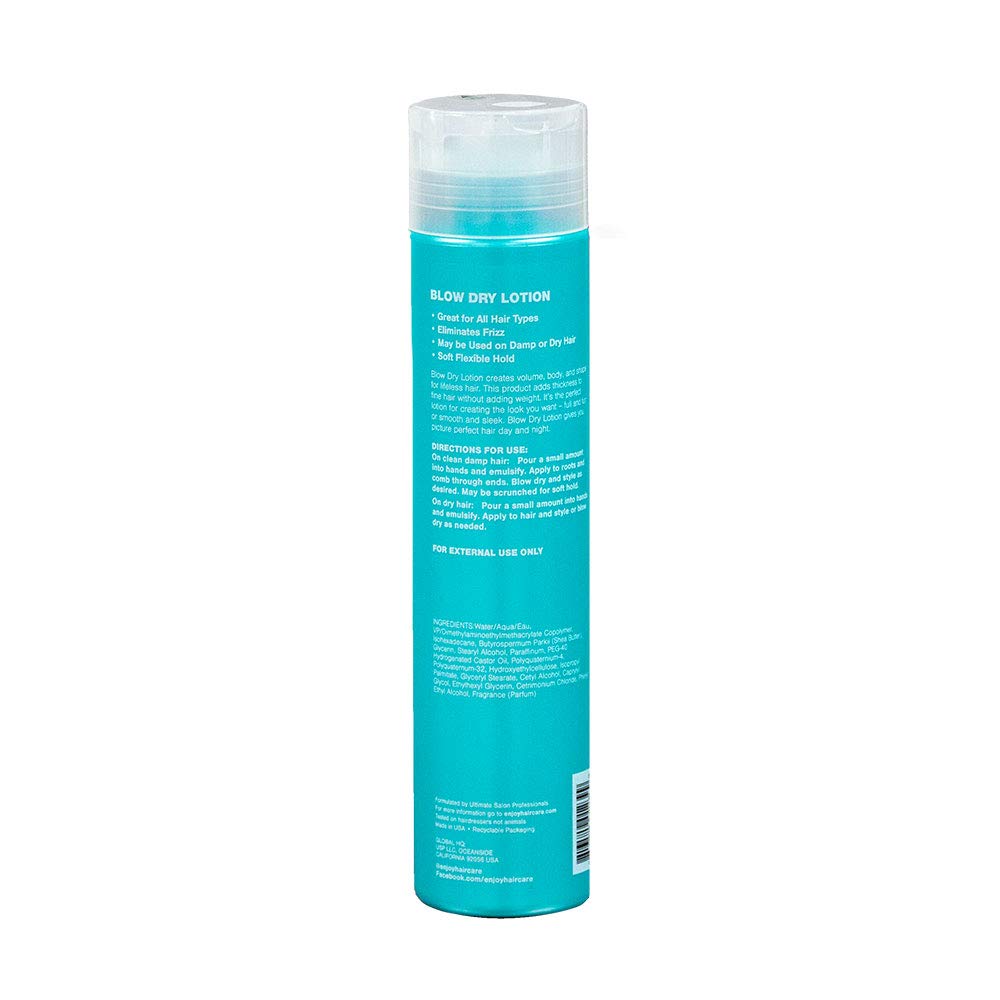 ENJOY Blow Dry Lotion, Curly Hair Products, Hair Styling Cream, Hair Styling Products, Best for Lifeless or Dry Hair - 8 Oz