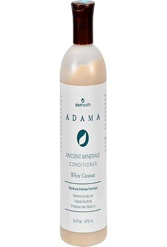 Adama Ancient Mineral White Coconut Conditioner Zion Health 16 oz Liquid