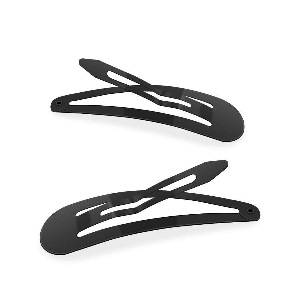 Hair Clips, ECADY (100-Pack 20 Colors) Non-Slip Snap Barrettes for Girls, Women, Kids - 2 Inch