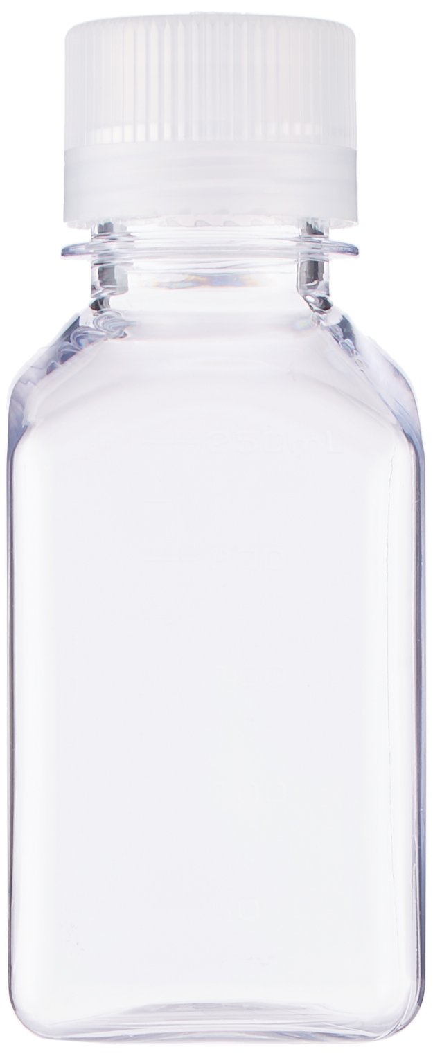 Nalgene Transparent Lexan Square Storage Bottle 8 oz.