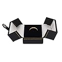CuteBox Black Ring Deluxe Snap-Tab Leatherette Box