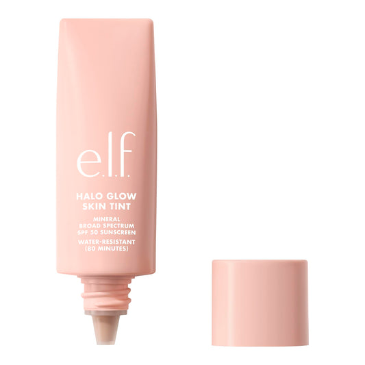 e.l.f. Halo Glow Skin Tint SPF 50, Tinted Moisturizer For Light, Buildable Coverage, Creates A Natural Glow, Vegan , 11 Tan Warm Beauty & Personal Care e.l.f.