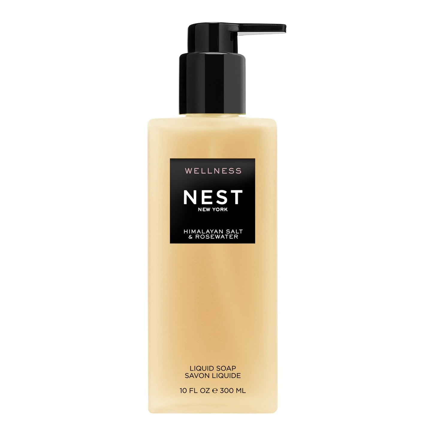 NEST New York Liquid Soap, Himalayan Salt & Rosewater - 10 fl oz - Cleanses & Nourishes Skin - Approx. 300 Pumps Per Bottle - Gluten Free & Cruelty Beauty & Personal Care NEST New York