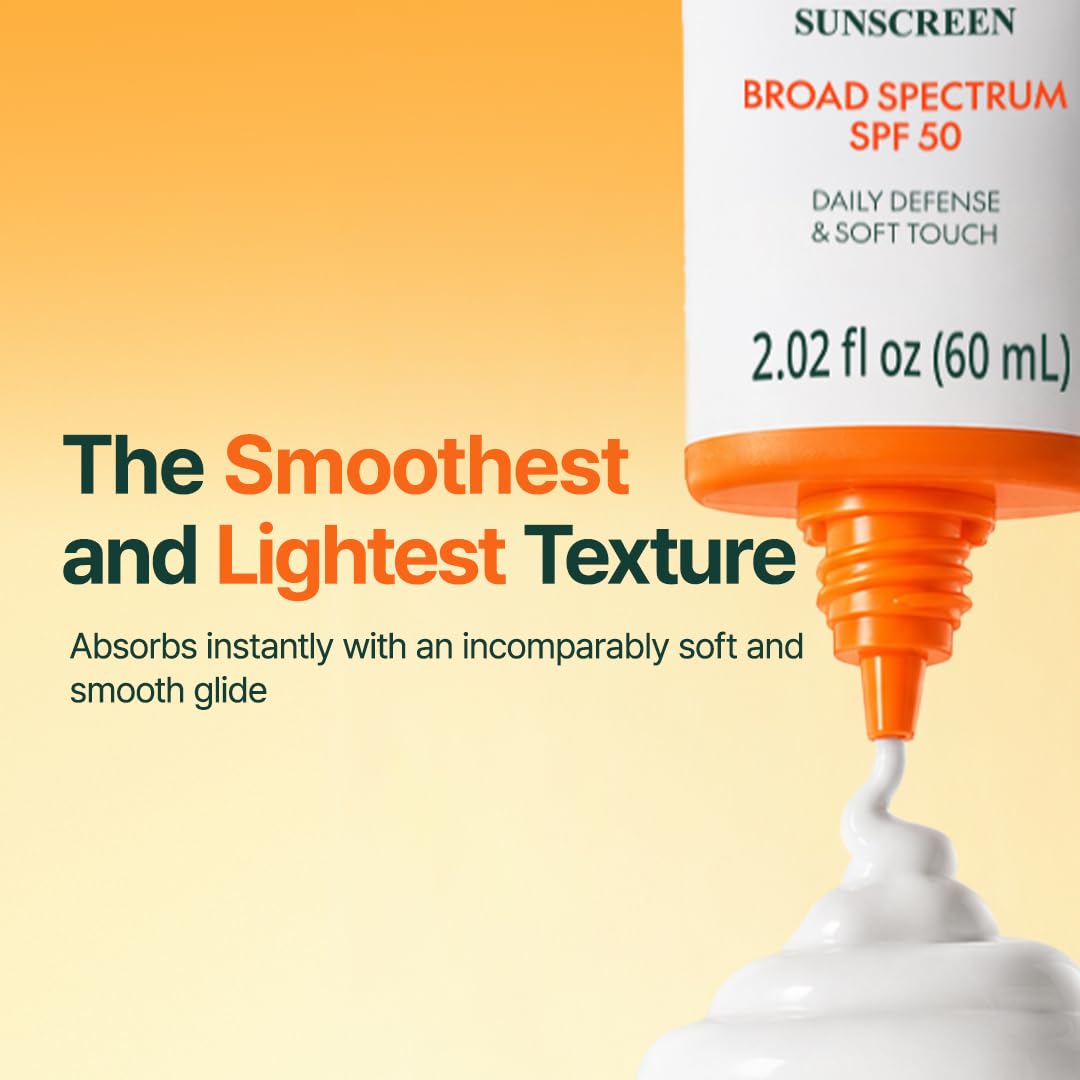 PURITO Korean Sunscreen SPF 50 | Lightest Texture, No White Cast, Broad Spectrum UVA/UVB | Oil-Free, Vegan, For All Skin Types | Daily Lightweight Sun Beauty and Personal Care PURITO
