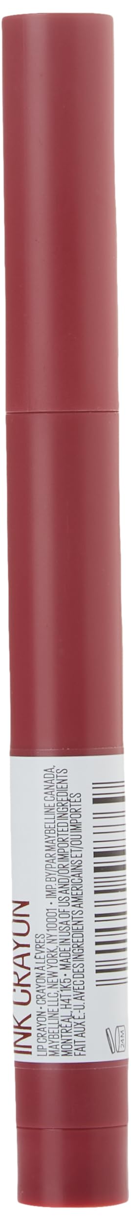 Maybelline Super Stay Ink Crayon Lipstick Makeup, Precision Tip Matte Lip Crayon with Built-in Sharpener, Longwear Up To 8Hrs, Accept A Dare, Wine