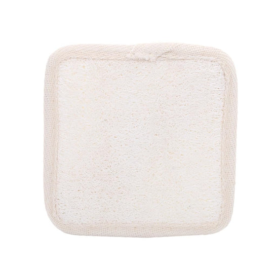 Natural Loofah Bath Sponge for Exfoliating, Biodegradable Exfoliator Scrub for Shower & Body Care, with Cotton Blend Backing (11 * 11 Square Beige Beauty and Personal Care Waillynice