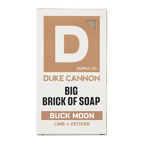 Duke Cannon Supply Co. Extra Large Bar Soap - Men's Natural Soap with Masculine Scents - Lime + Vetiver - Made in the USA with Domestic & Globally