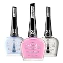 MASGLO GEL EVOLUTION Nail Polish Gel Effect, No UV/Led Lamp, Duration Up to 12 days, 3 PCs Base, Esmalte Optimista, Brillo - Efecto Gel sin necesidad Beauty & Personal Care MASGLO