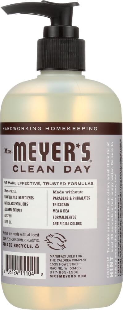 MRS. MEYER'S HAND SOAP,LIQ,LAVENDER, 12.5 FZ