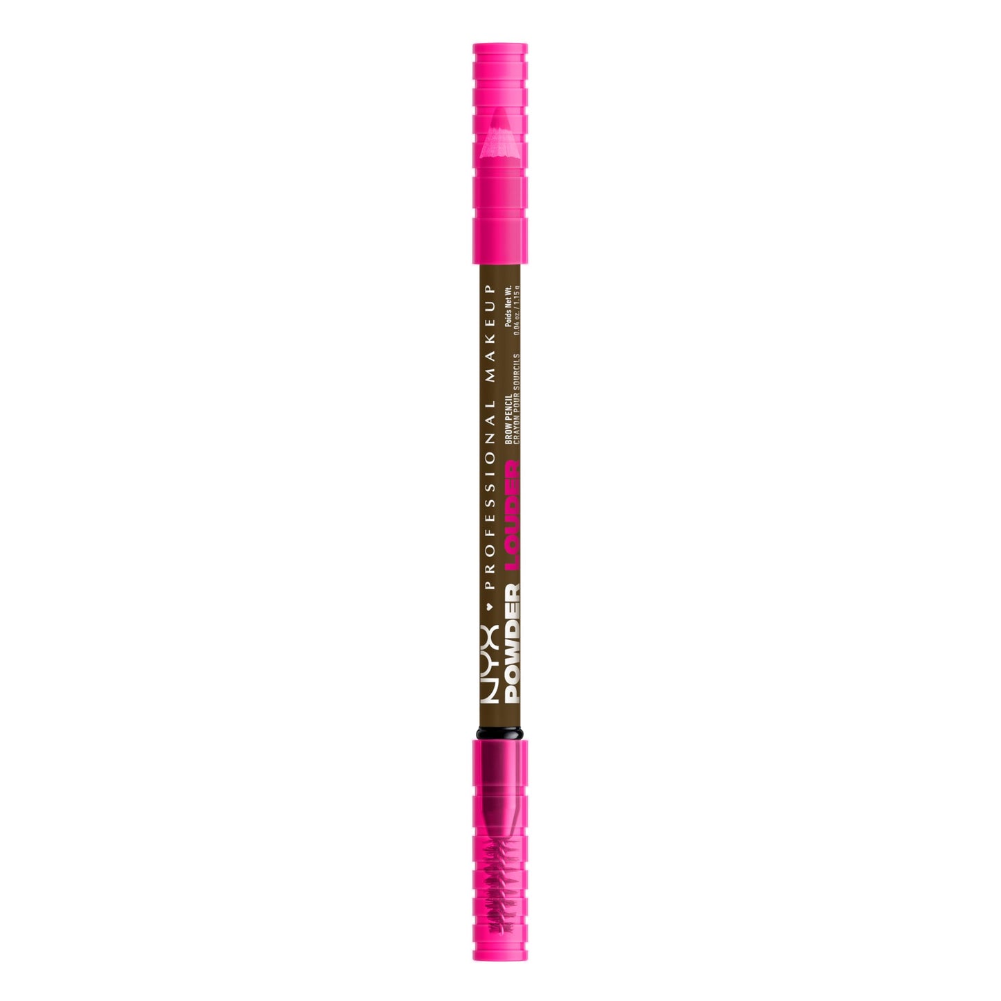 NYX PROFESSIONAL MAKEUP Powder Louder Eyebrow Pencil, Brow Pencil with Buildable Volume For Up To 12HR Wear, Vegan Formula - Taupe