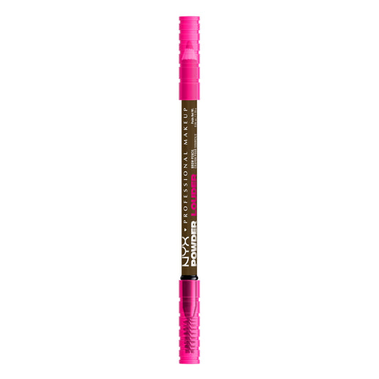 NYX PROFESSIONAL MAKEUP Powder Louder Eyebrow Pencil, Brow Pencil with Buildable Volume For Up To 12HR Wear, Vegan Formula - Taupe