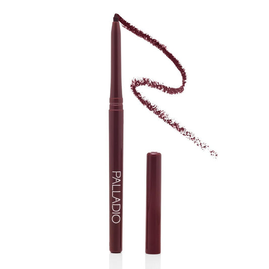 Palladio Retractable Waterproof Lip Liner High Pigmented and Creamy Color Slim Twist Up Smudge Proof Formula with Long Lasting All Day Wear No