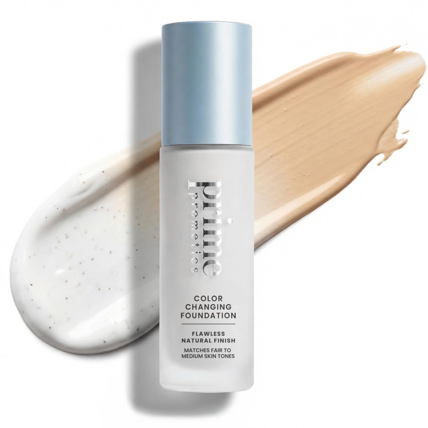 Prime Prometics Color Changing Foundation for Mature Women - Instantly Adapts to Your Skin Tone - Buildable Light-to-Medium Coverage - 12-Hour Wear Beauty and Personal Care PRIME PROMETICS