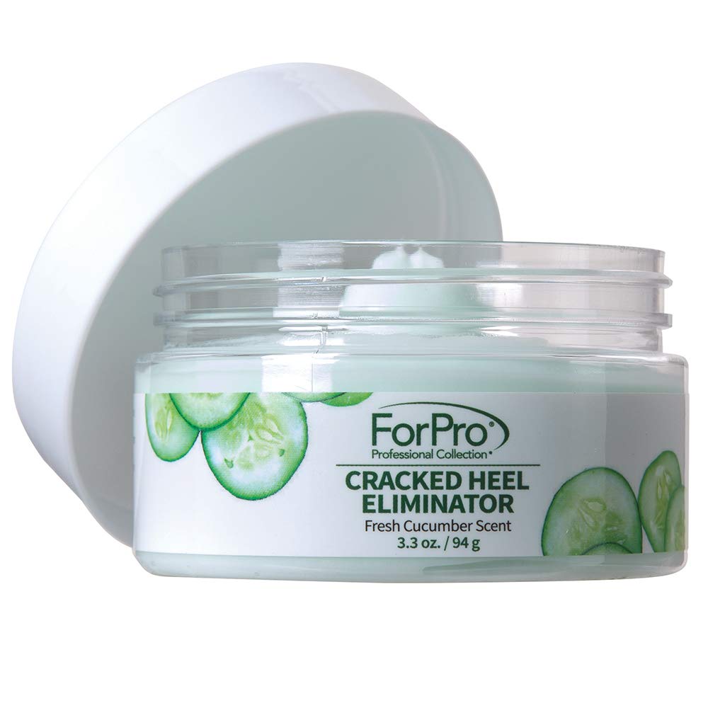 ForPro Professional Collection Cracked Heel Eliminator, Fresh Cucumber Scent, Intensive Repair Treatment for Rough, Dry & Cracked Heels, Reduces
