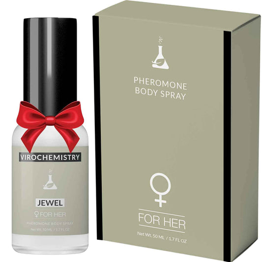 VIROCHEMISTRY Pheromones For Women (JEWEL) Body Spray - Elegant, Ultra Strength Organic Human Pheromones Fragrance Body Spray 50mL - [Human Grade