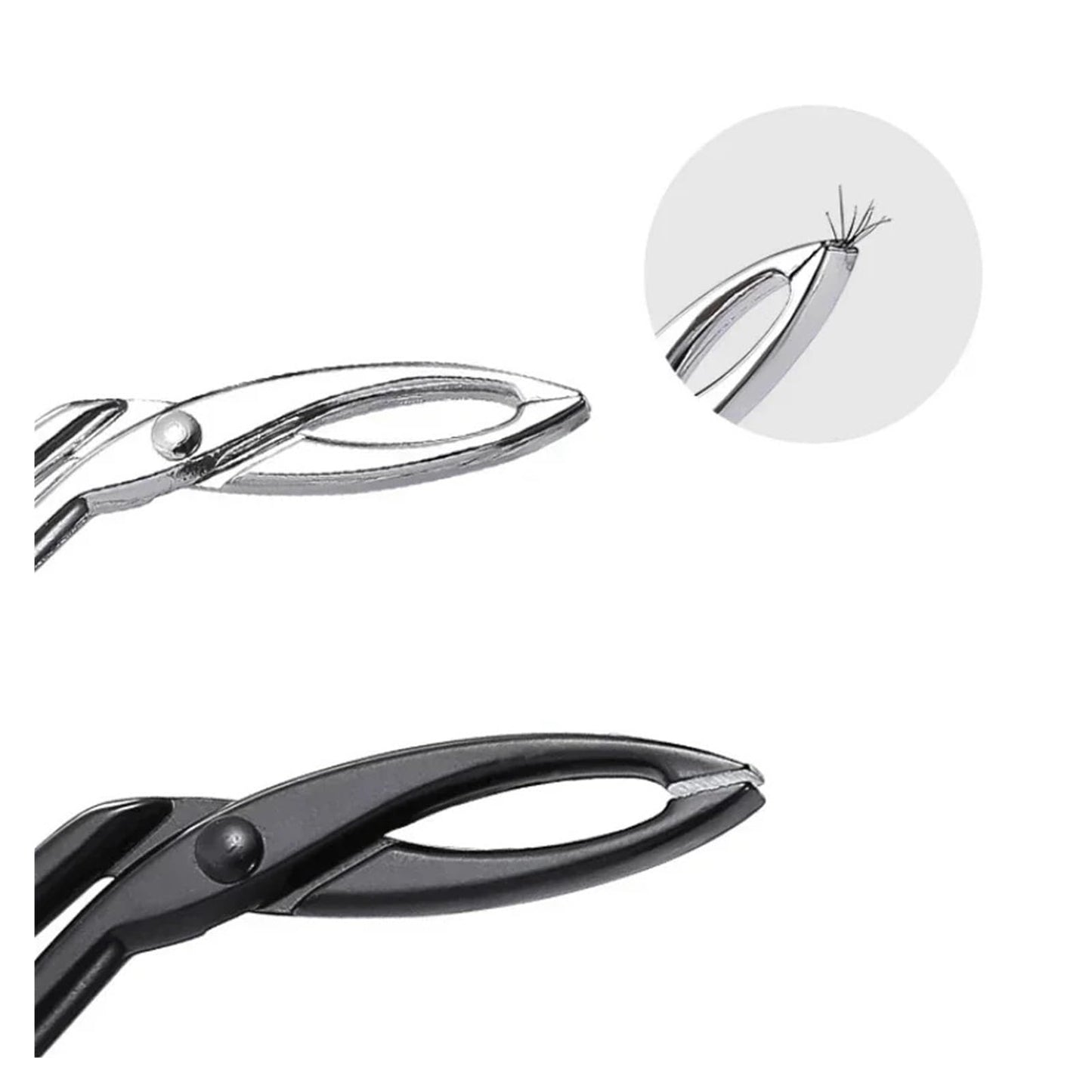Stainless Steel Elbow Eyebrow Pliers Clip Scissors Tweezers Straight Pointed Professional Plucking Makeup Beauty Tools(Silver Inclinedmouth) Beauty and Personal Care ZXYZXYZZ
