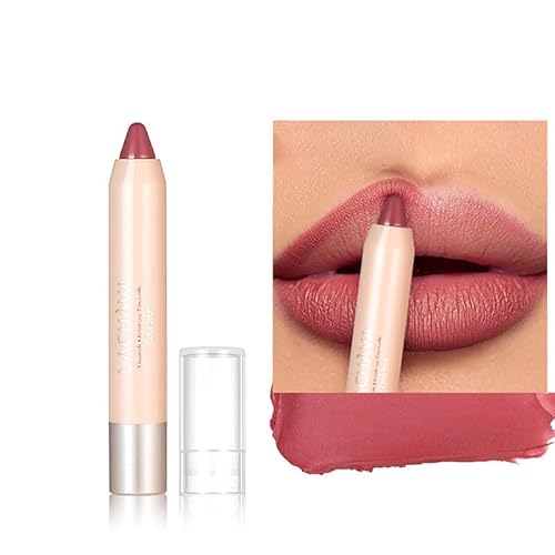 Easilydays Ultra Matte Crayon Lipstick for Women, Waterproof Moisturizing Creamy Lipstick Pen Long Lasting Full Lip Liner,Smooth Long Wear Lip Color