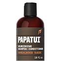 PAPATUI by Dwayne Johnson Nourishing Shampoo + Conditioner 2in1 for Men | Clean Hair & Scalp | Sulfate-Free | Sandalwood Suede | 18 oz