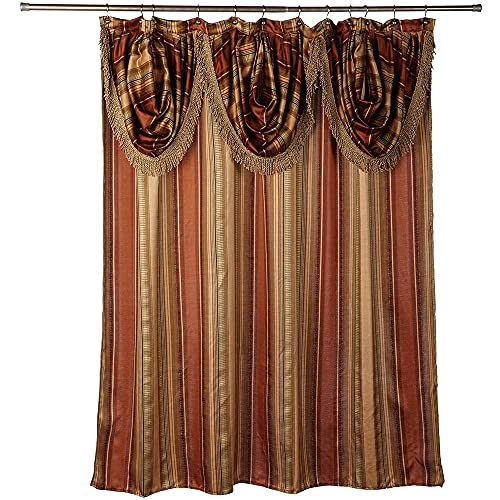 Popular Bath Contempo Bathroom Shower Curtain Luxury Classic Shower Curtain Contemporary Fabric Shower Curtain Unique Design Stylish Striped Shower…