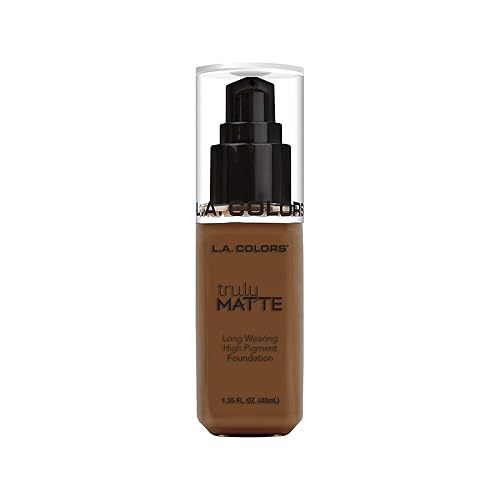 L.A. COLORS Truly Matte Foundation, Mahogany CLM364
