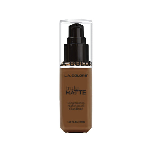 L.A. COLORS Truly Matte Foundation, Mahogany CLM364
