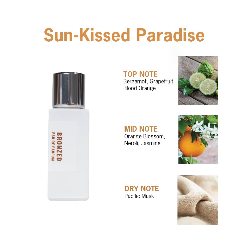 APOTHIA - Bronzed Travel Eau de Parfum | Bronzed Perfume Orange Blossom & Jasmine | Award Winning Fragrance | Premium Ingredients | Long Lasting Scent