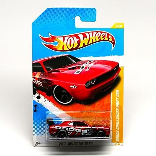 Mattel Hot Wheels 2011 New Models Dodge Challenger Drift Car RED 6/50 (6/244)