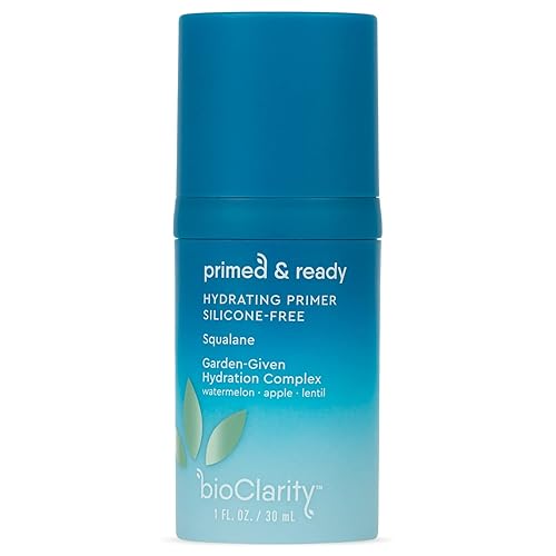 BioClarity Silicone-Free Moisturizing Primer, 100% Vegan, Non-Toxic, Doubles as Everyday Moisturizer, With Squalane, Vitamin E, Lentil & Watermelon