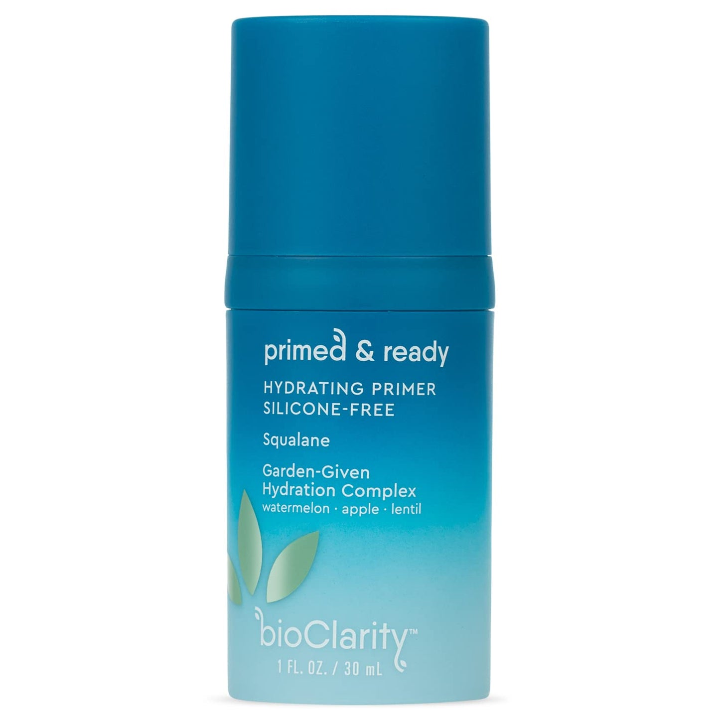 BioClarity Silicone-Free Moisturizing Primer, 100% Vegan, Non-Toxic, Doubles as Everyday Moisturizer, With Squalane, Vitamin E, Lentil & Watermelon