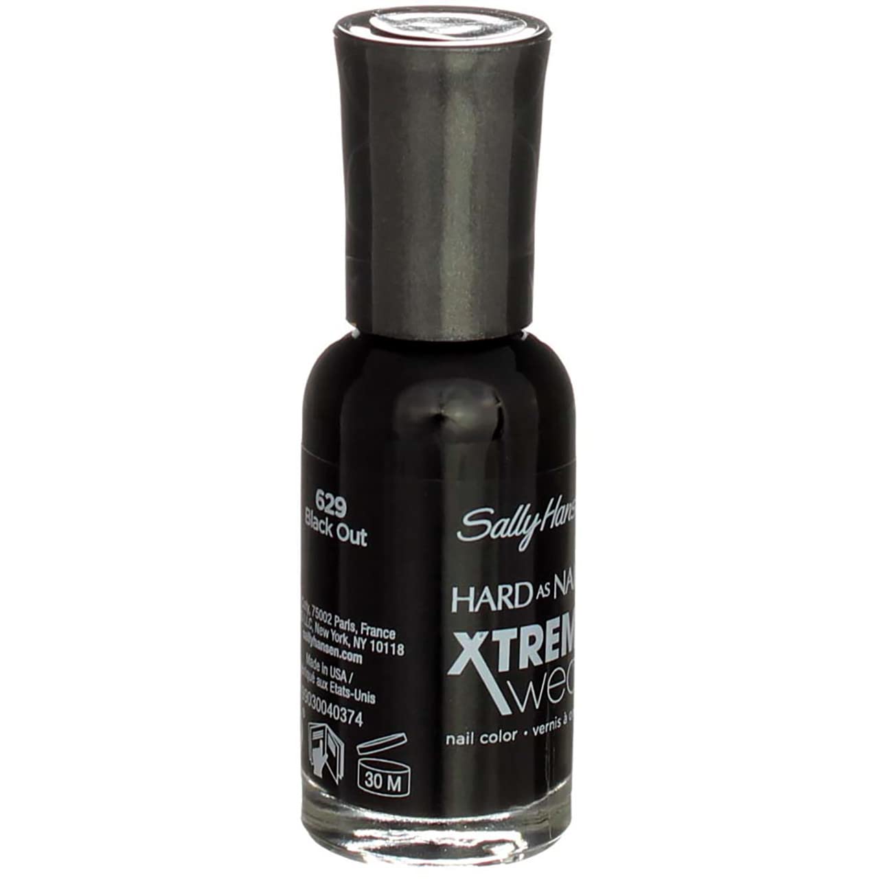 Sally Hansen Hard as Nails Xtreme Wear, Black Out [28], 0.4 oz (Pack of 2) Beauty & Personal Care Sally Hansen