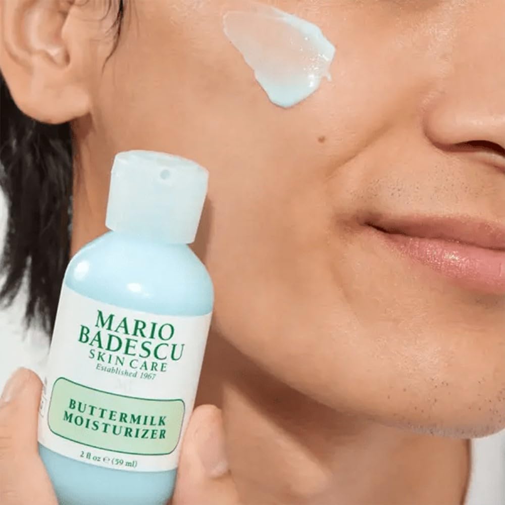 Mario Badescu Buttermilk Face Moisturizer for Women and Men, Ideal Facial Moisturizer for Combination or Dry Skin, Lactic Acid and Thyme
